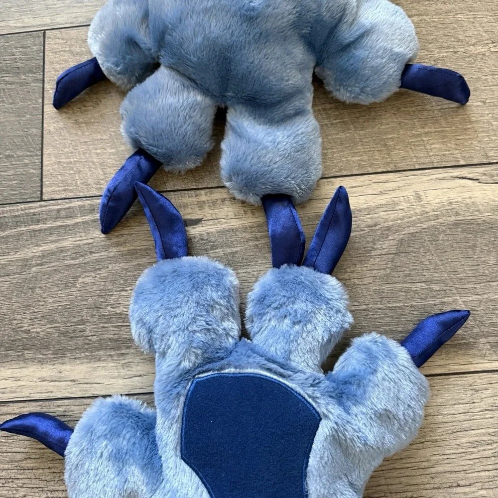 Disney Parks Lilo & Stitch Paws Plush Claw Hands Pair Gloves‎ Costume Cosplay
